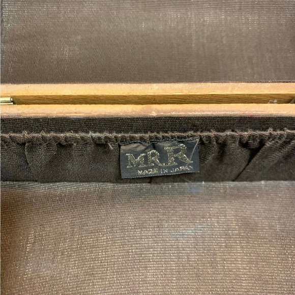 Vintage MR R 1970s Wood Box Purse Made in Japan - Picture 9 of 11